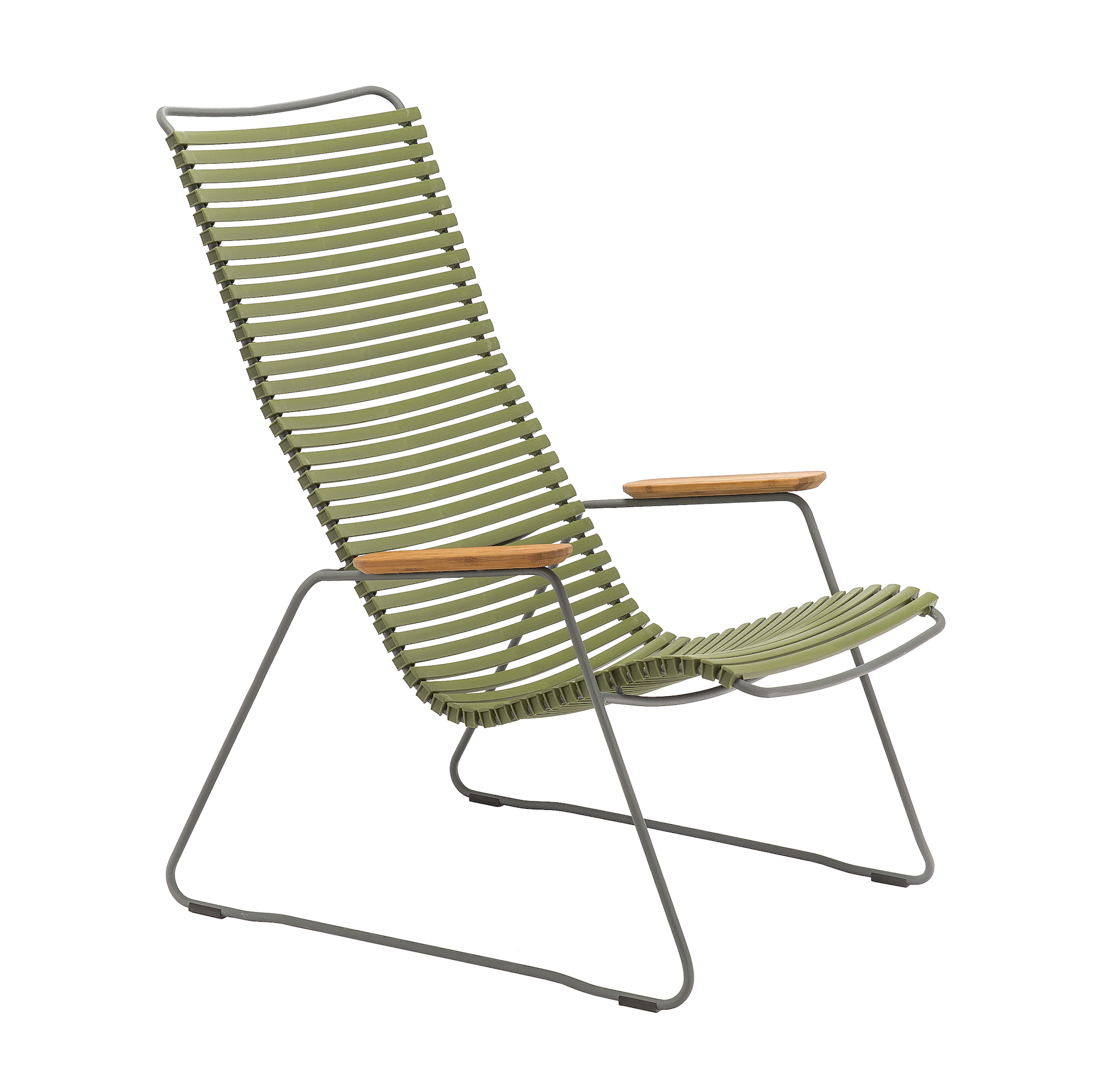 10811-7118 CLICK Lounge Chair Olive green