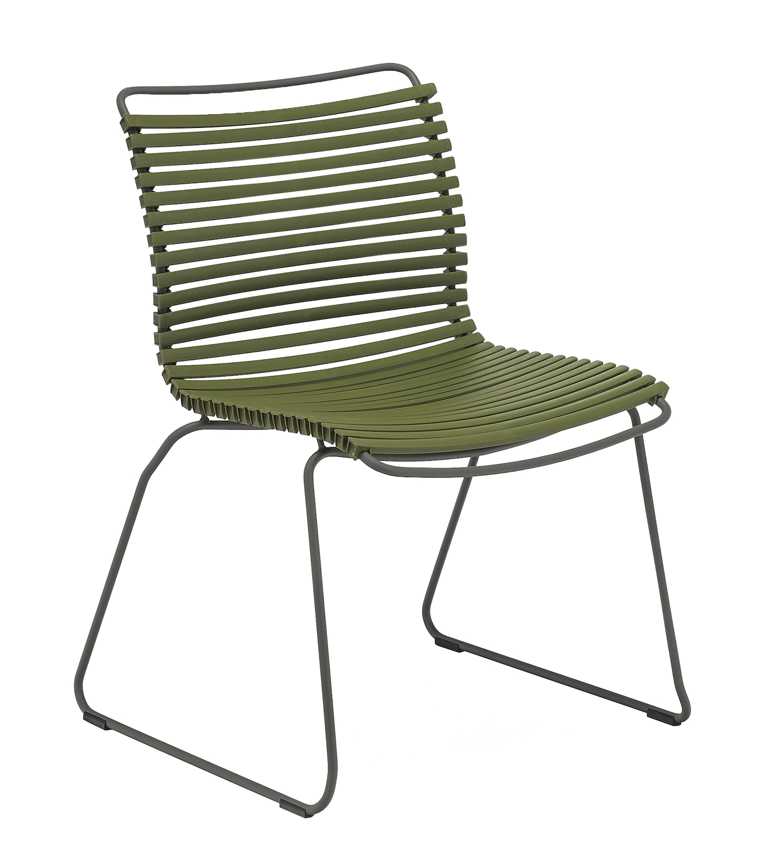 10814-7118 CLICK Dining No arm Olive green
