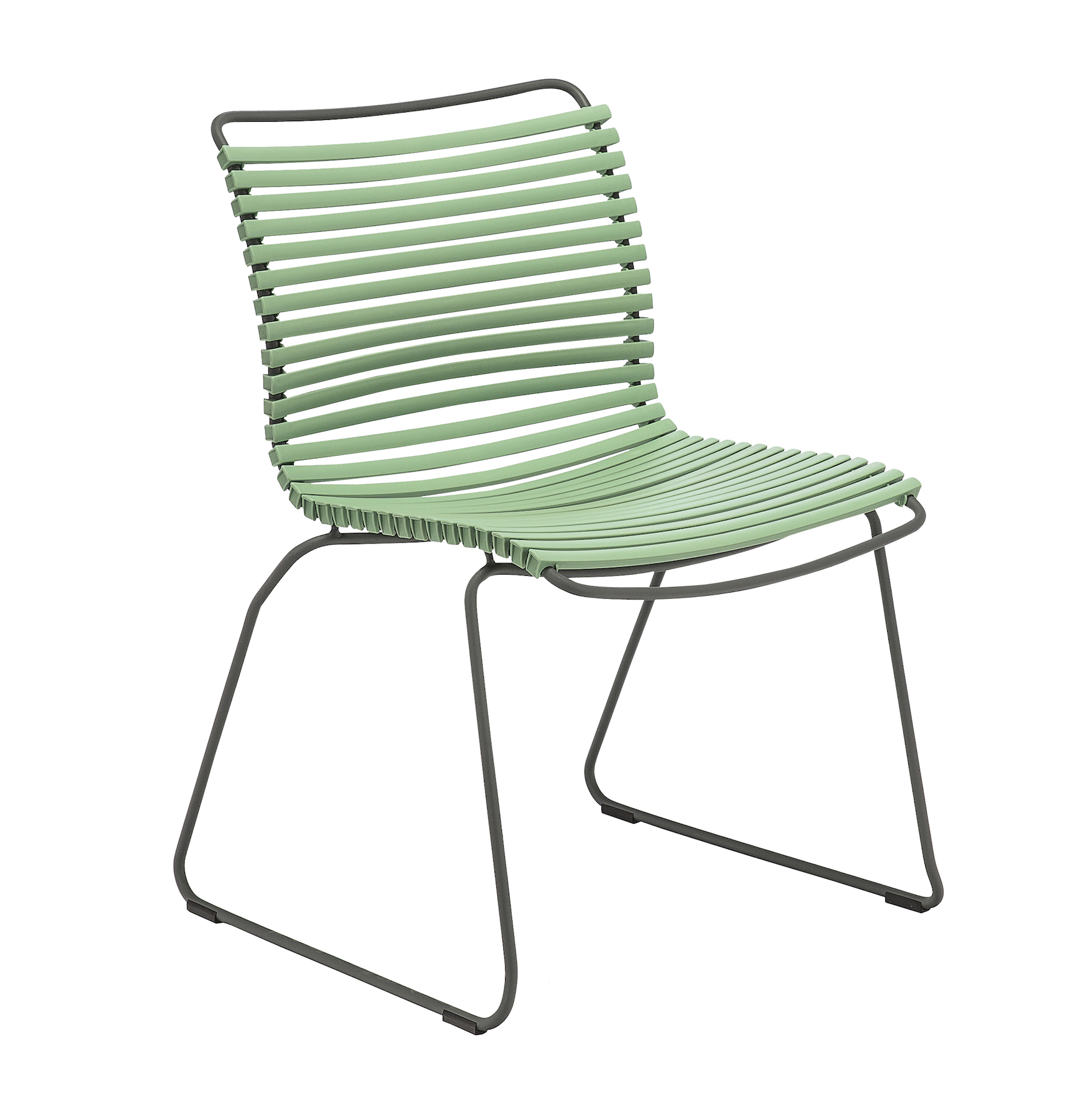 10814-7618 CLICK Dining No arm Dusty light green