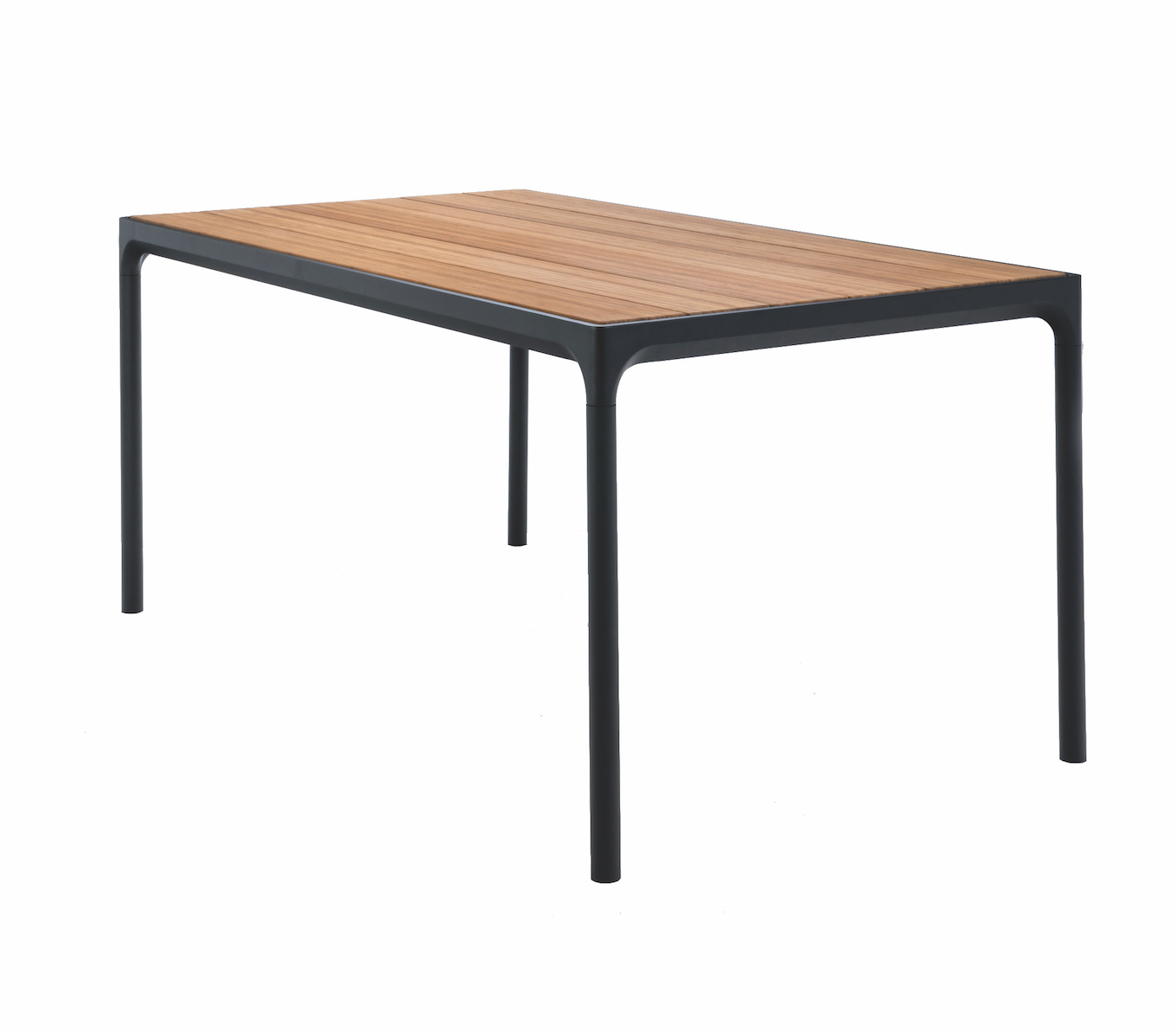 12402-0324_HOUE FOUR Dining table 160x90_Black_bamboo